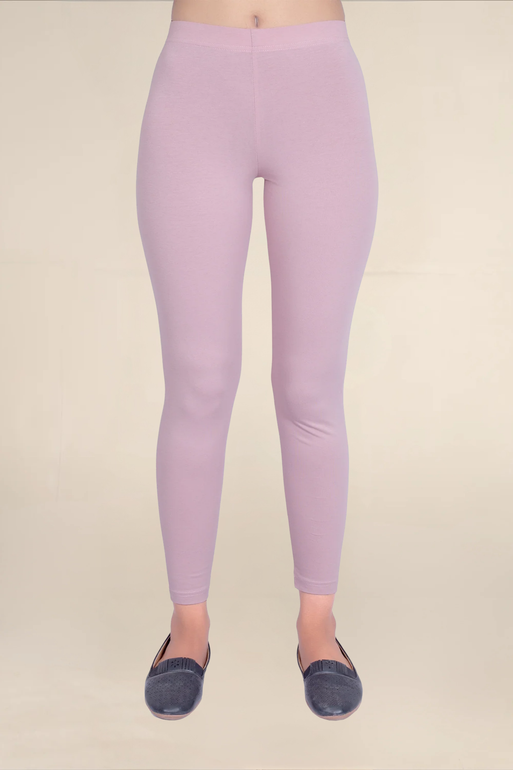 Women Dusty Rose Ankle Length Legging