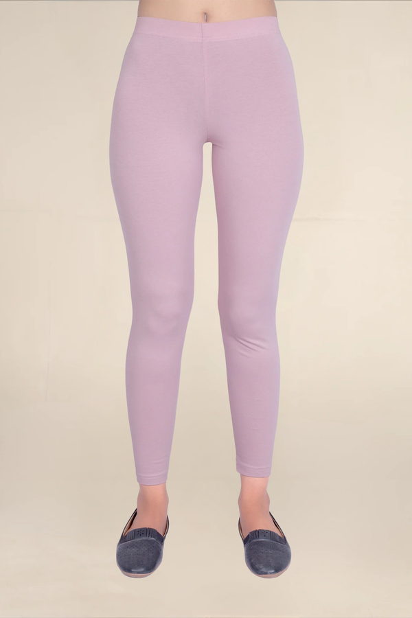 Women Dusty Rose Ankle Length Legging
