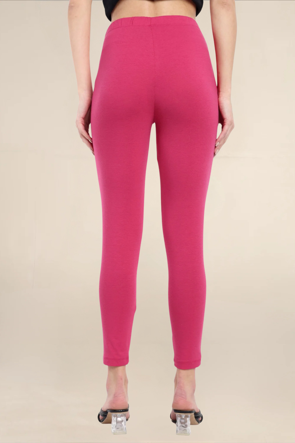 Women Pink Ankle Length Legging