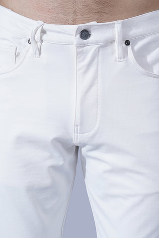 ONE SKY MEN ECRU SOLID PANT