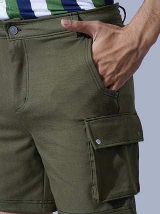 Men's Casual Cargo Shorts Military Olive