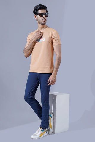 ONE SKY MEN NAVY SOLID TRACK PANT