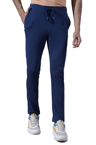 ONE SKY MEN NAVY SOLID TRACK PANT