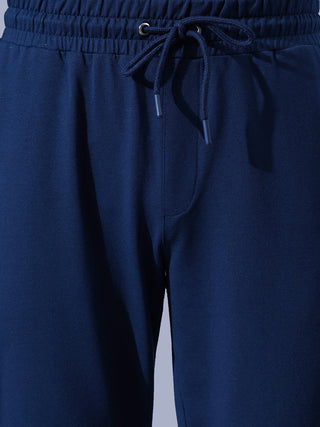 Men's Drawstring Waist Joggers Navy Color