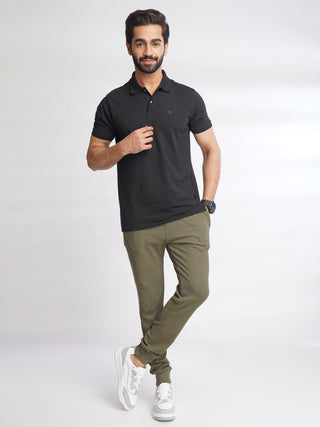 Men Green Urban Ease Cotton Joggers