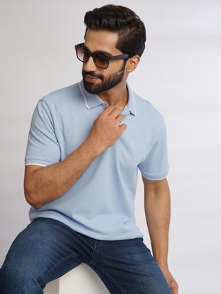 Men Fresh Sky Polo T-Shirt