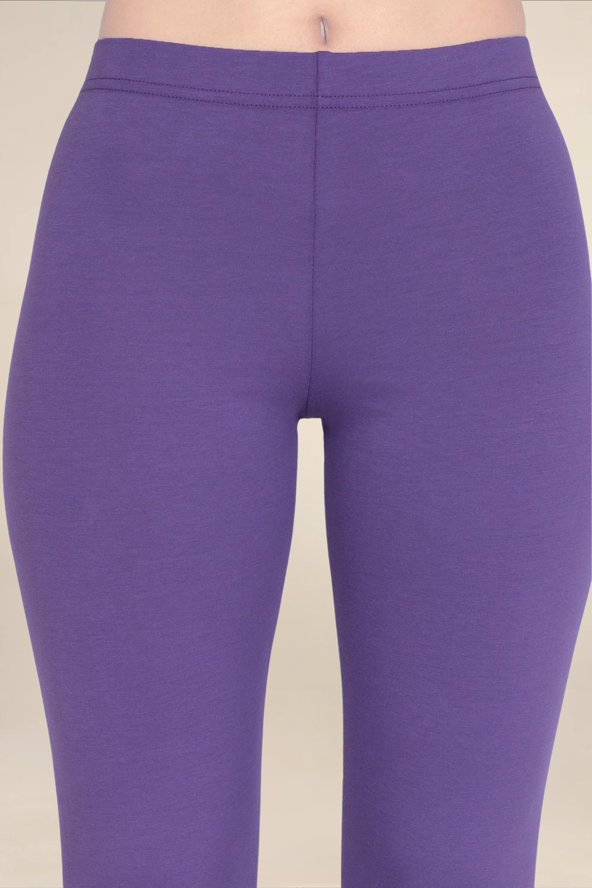 Women Dark Voilet Ankle Length Legging