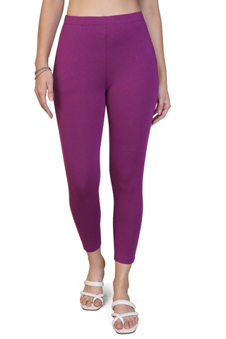 WOMENS VIOLET ANKLE LENGTH POCKET LEGGING