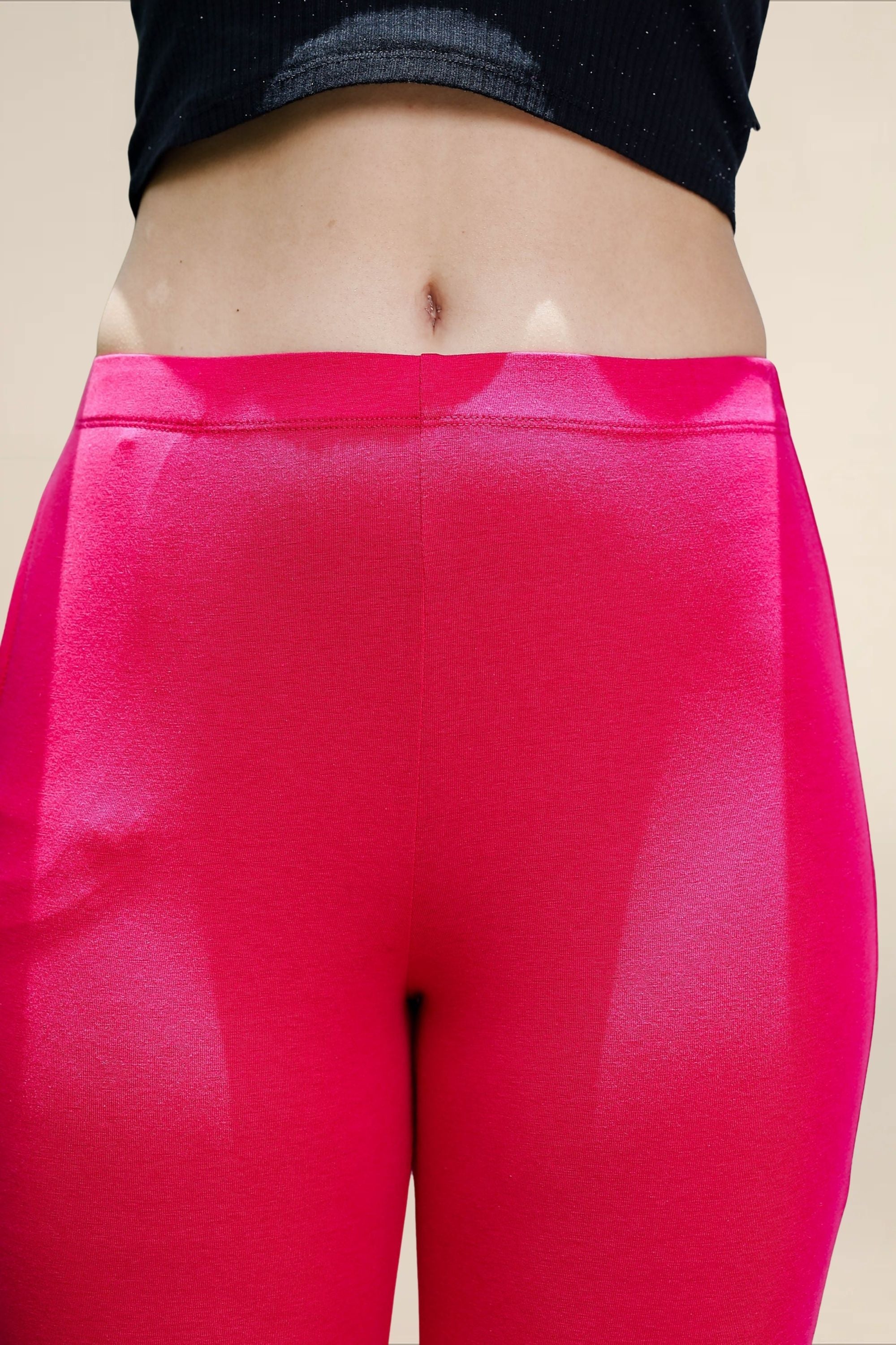Women Pink Regular Legging