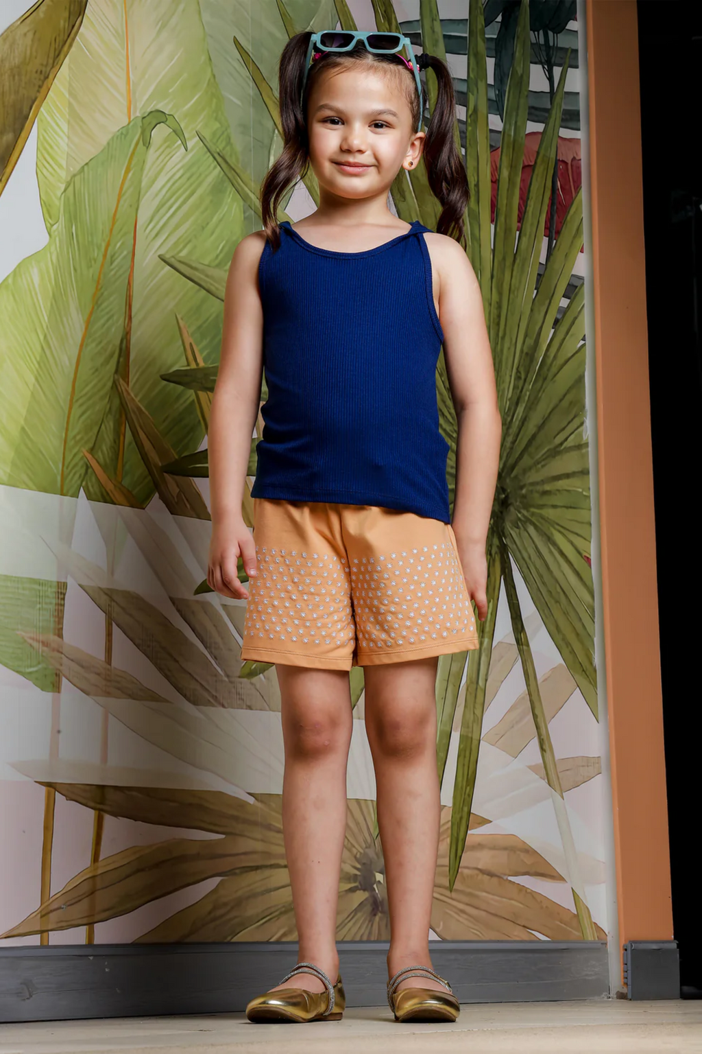 Girls Blue Sleeveless Top