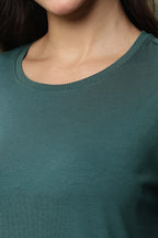 WOMEN GREEN T SHIRT