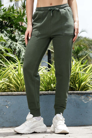 WOMEN GREEN JOGGERS