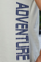 Men's Cotton Stretch Sleeveless Printed Tank Top | Round Neck Typography Design | Casual Pullover Vest