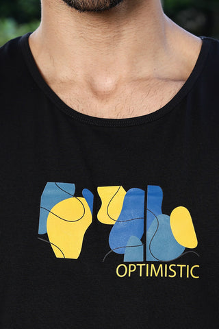 Men's Sleeveless Graphic Printed Tank Top | Cotton Stretch Round Neck Casual Vest | Pullover Style