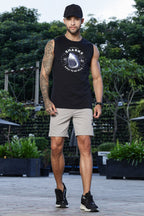 Men's 100% Cotton Sleeveless Tank Top | Typography Printed Round Neck Casual Vest | Pullover Style