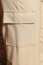 BEIGE COLOR WOMEN SLIT PANT