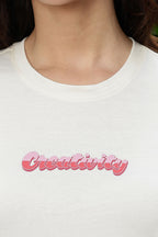 Women’s 100% Cotton Typography Printed T-Shirt | Round Neck Short Sleeves Casual Tee | Pullover Style