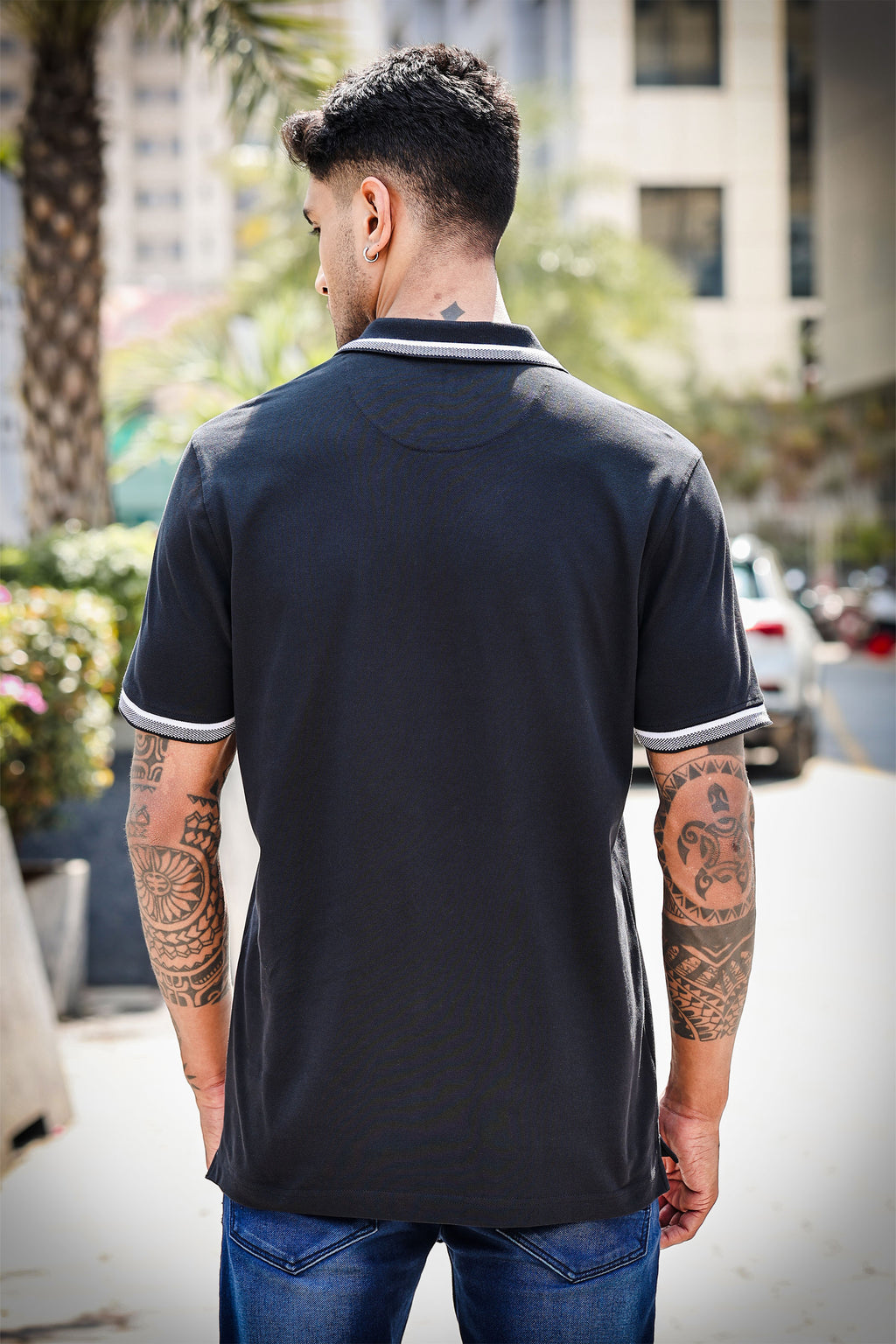Men's Pure Cotton Polo T-shirt