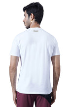ONE SKY MEN WHITE GRAPHIC PRINTED T SHIRT