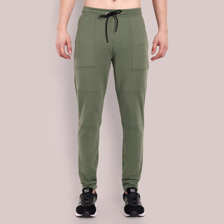 Men Olive Cargo Joggers