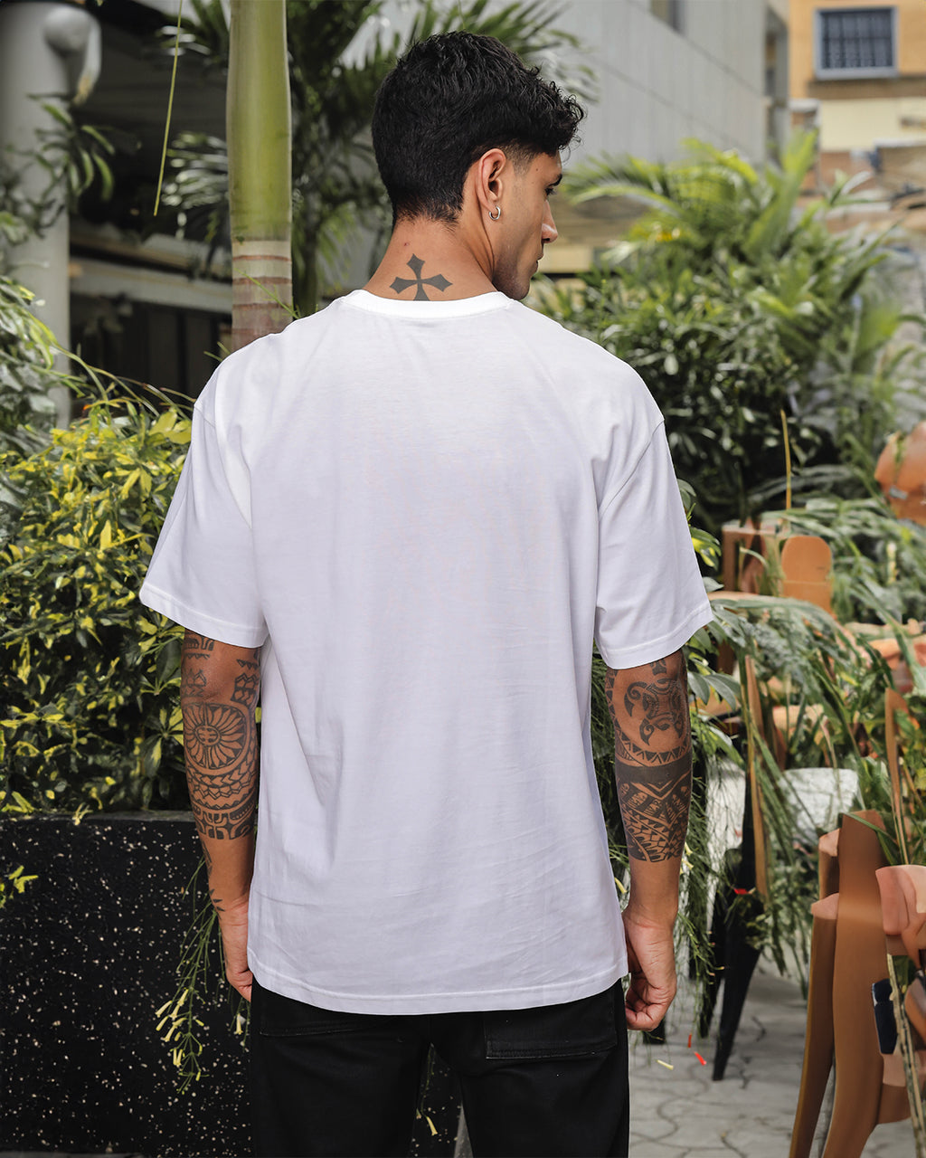 Men's Pure Cotton Oversized Graphic T-shirt