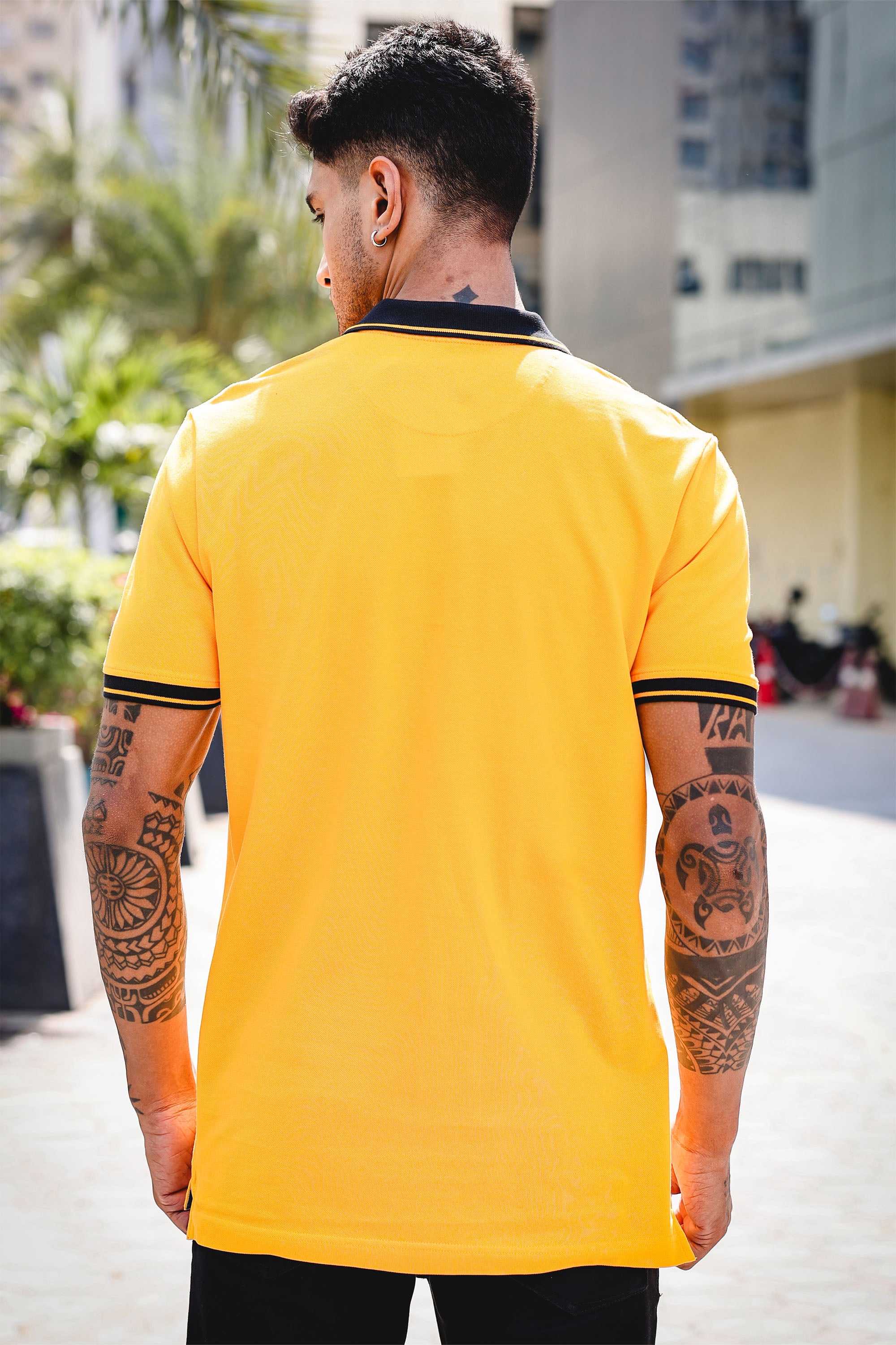 Men's Pure Cotton Polo T-shirt