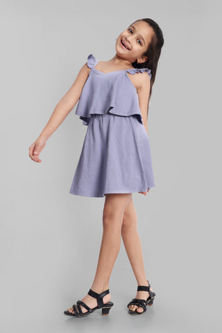 Girls Cotton Sleeveless Dress