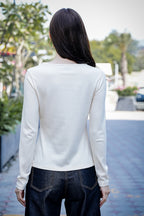Women's Keyhole Neckline Full Sleeve Top