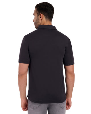 Men Black Polo T-Shirt