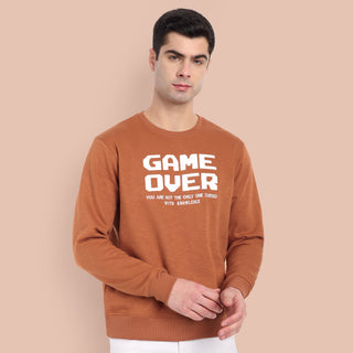 Men Rust Sweatshirt