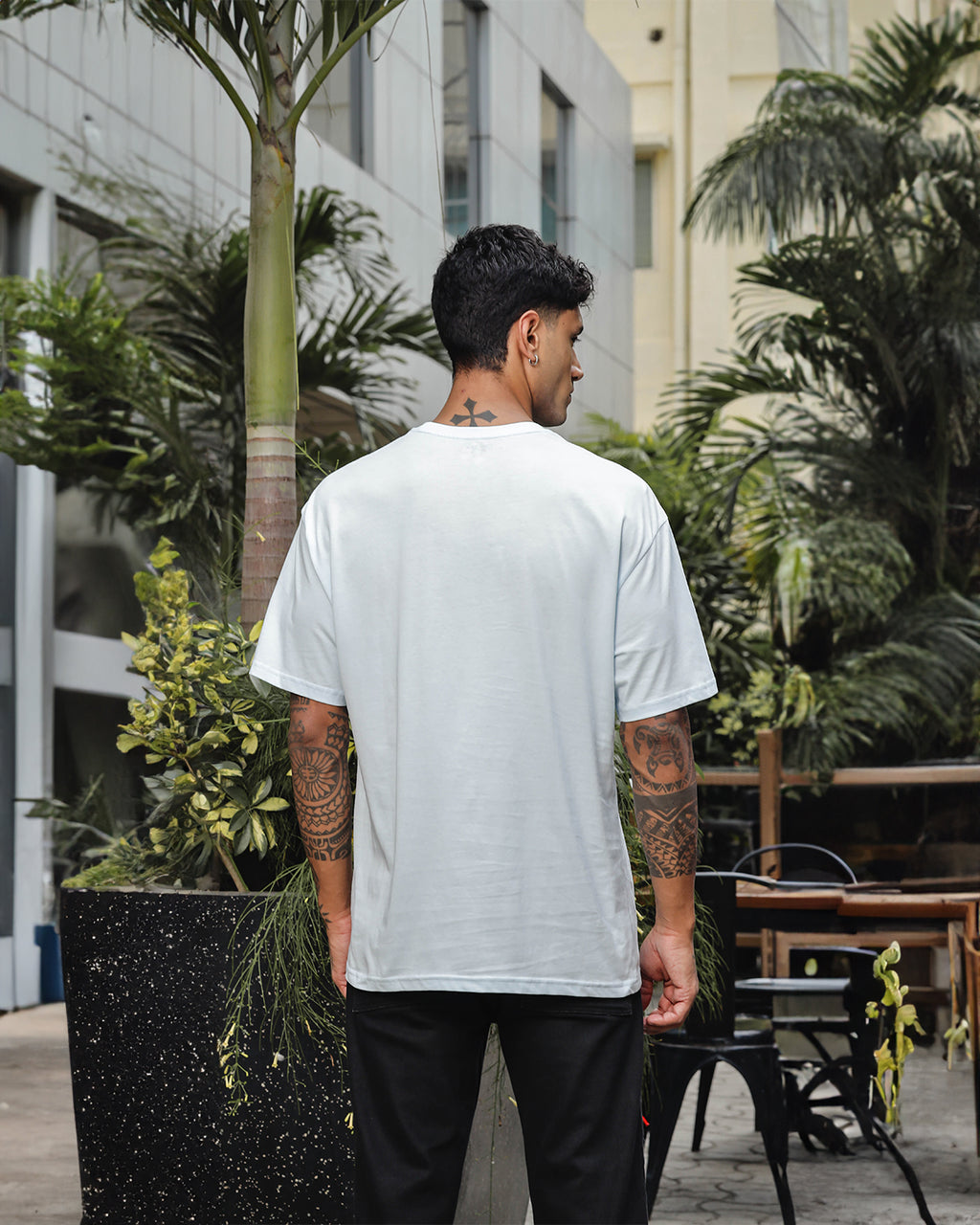 Men's Pure Cotton Oversized Graphic T-shirt