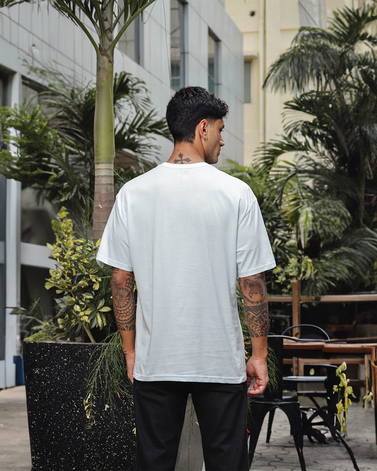 Men's Pure Cotton Oversized Graphic T-shirt