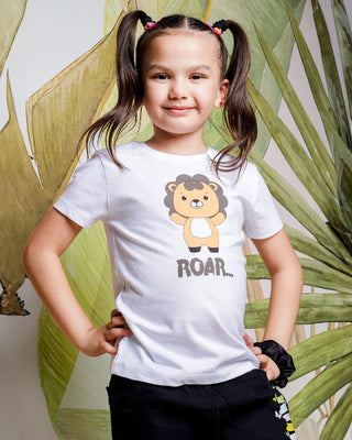 Girls Regular Fit Half Sleeves T-Shirt