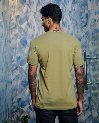 Men's Dried Herb Graphic Tshirt with Rubber Print