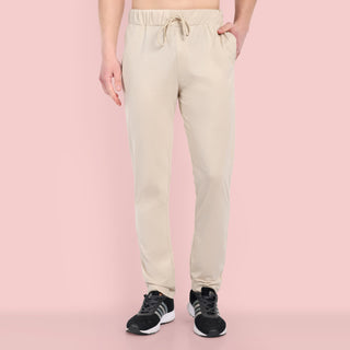 MENS COTTON BEIGE JOGGERS