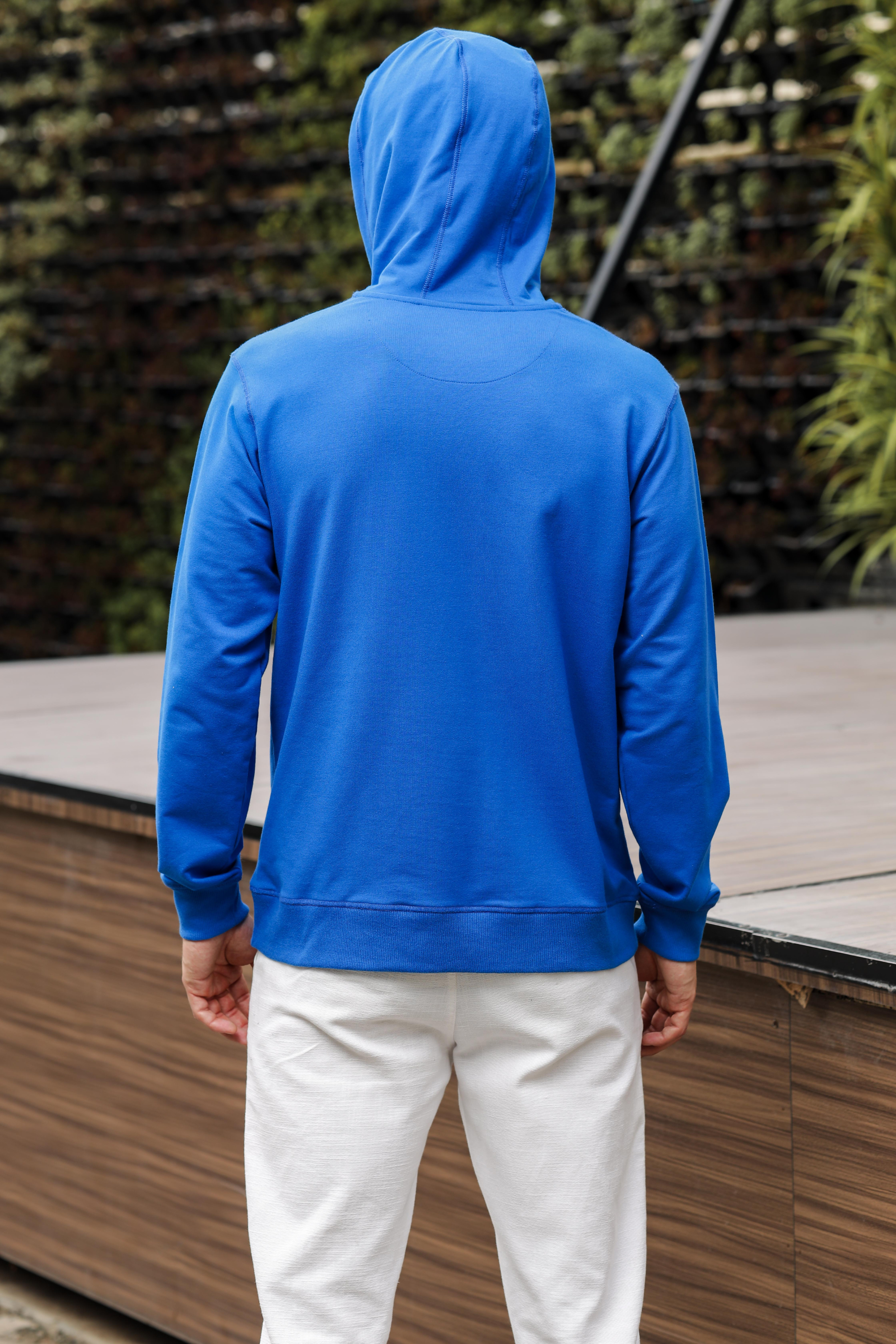 UNISEX SWEATSHIRT WITH POCKET BLUE