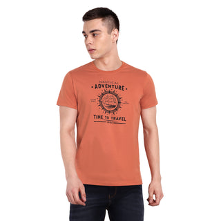 Men Clay Round Neck T-Shirt