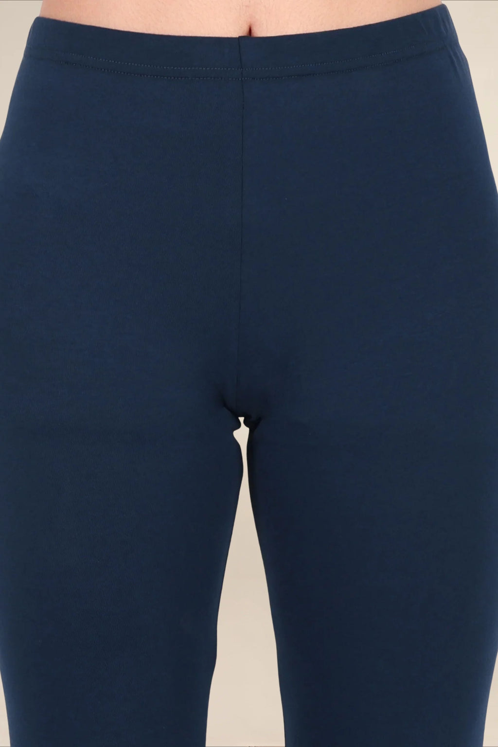 Women Electric Blue Breathable Long Length Legging