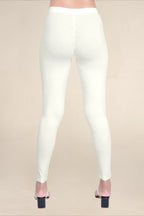Women Ecru Breathable Long Length Legging