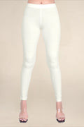 Women Ecru Breathable Long Length Legging