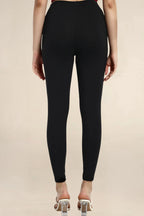 ONE SKY WOMEN BLACK SOLID LEGGINGS