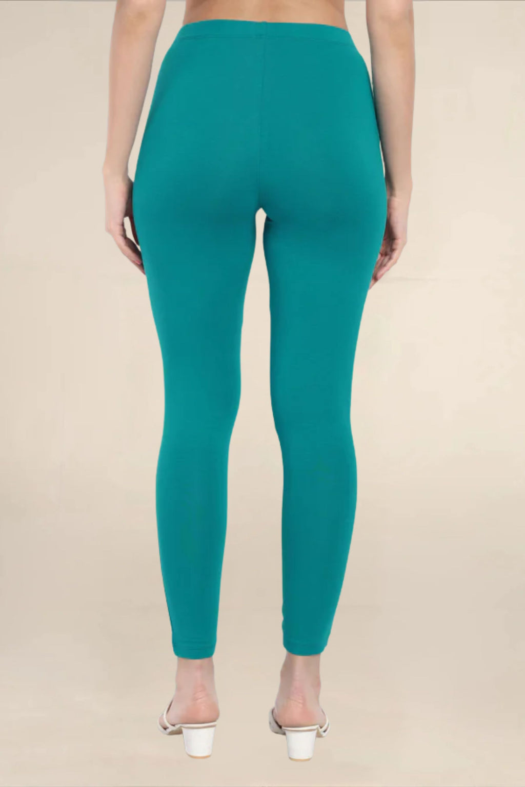 WOMENS JADE GREEN REGULAR LENGTH POCKET LEGGING