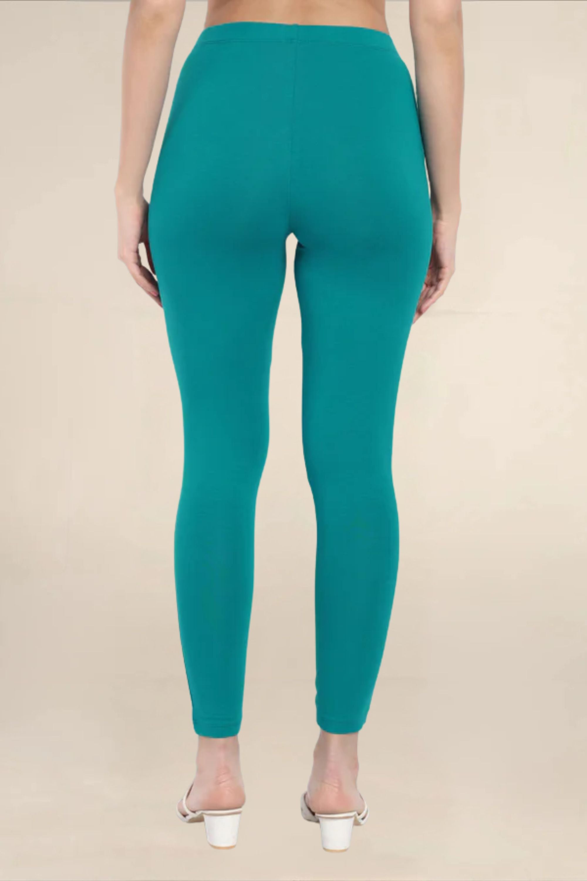WOMENS JADE GREEN REGULAR LENGTH POCKET LEGGING