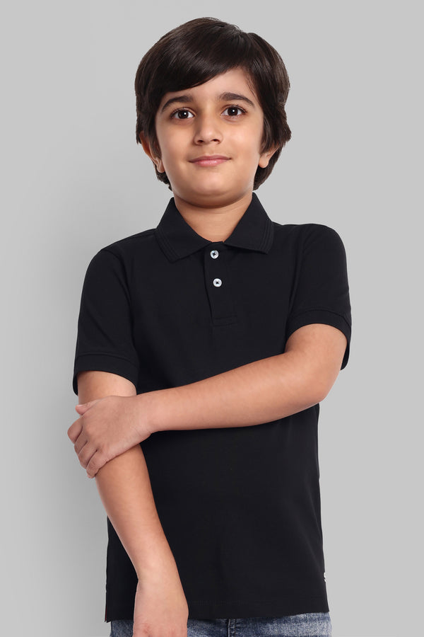 Boys Classic Cotton Polo T-Shirt Green