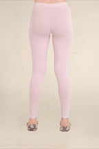 Women Dusty Rose Breathable Long Length Legging