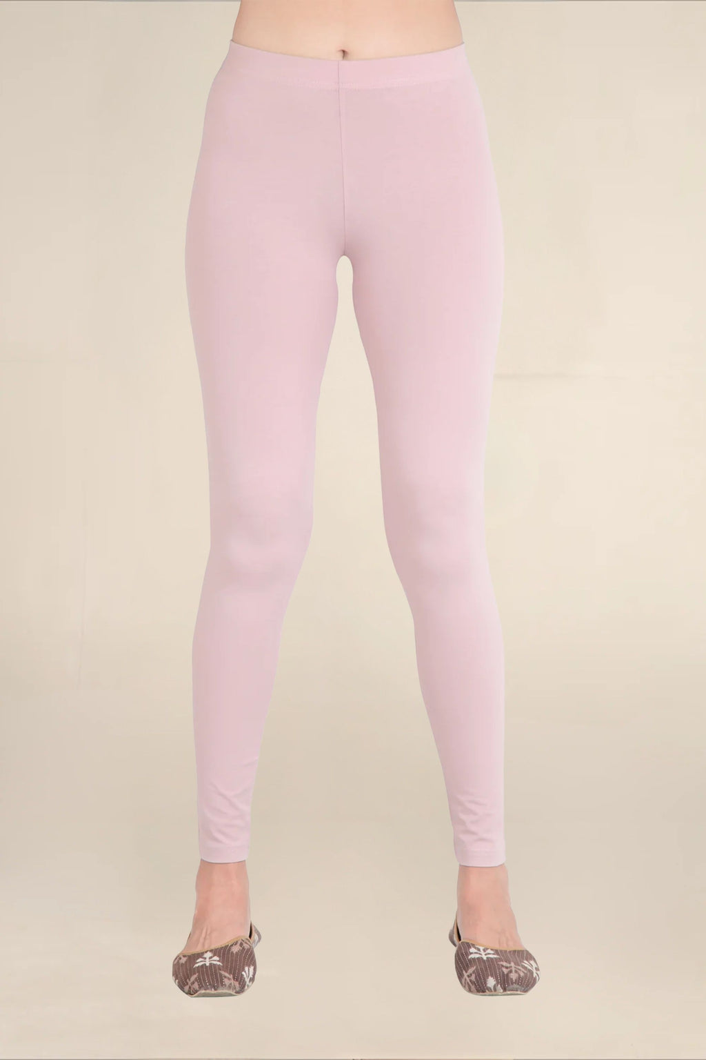 Women Dusty Rose Breathable Long Length Legging