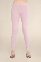Women Dusty Rose Breathable Long Length Legging