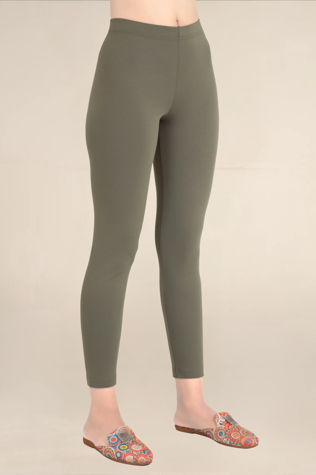 Women Dark Military Ankle Length Legging