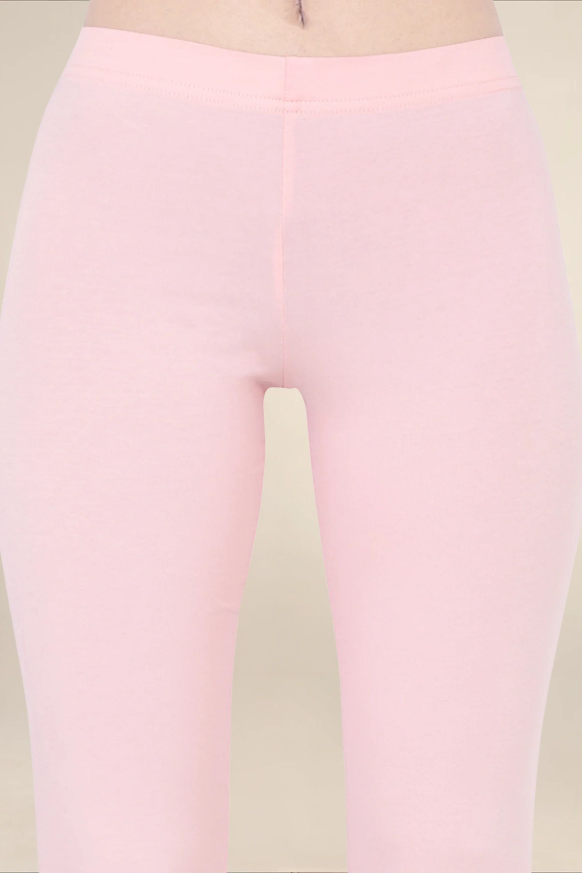 Women Dusty Pink Breathable Long Length Legging