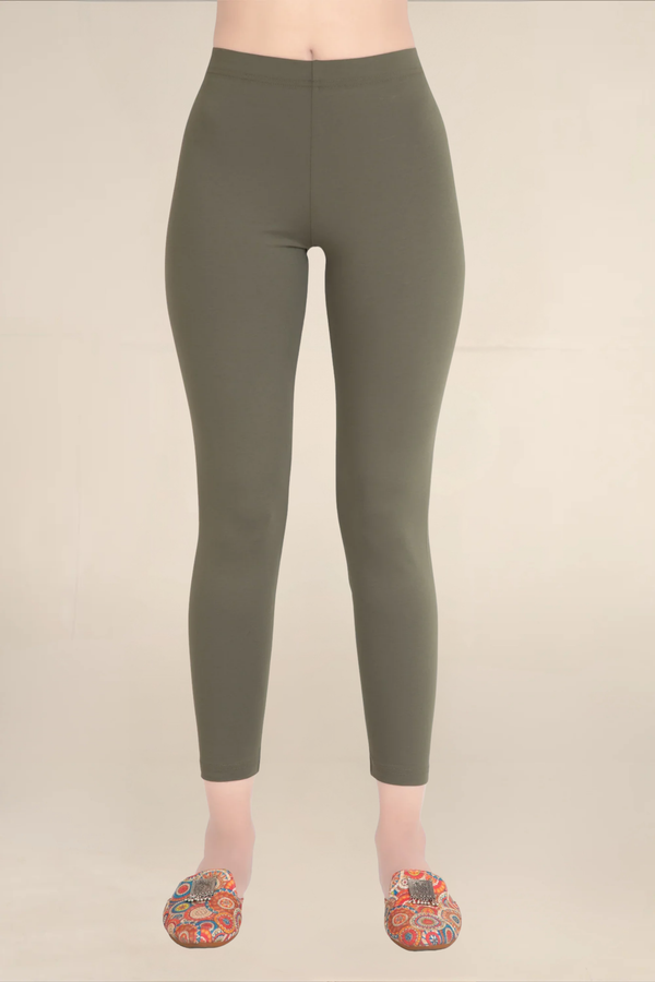 Women Dark Military Ankle Length Legging